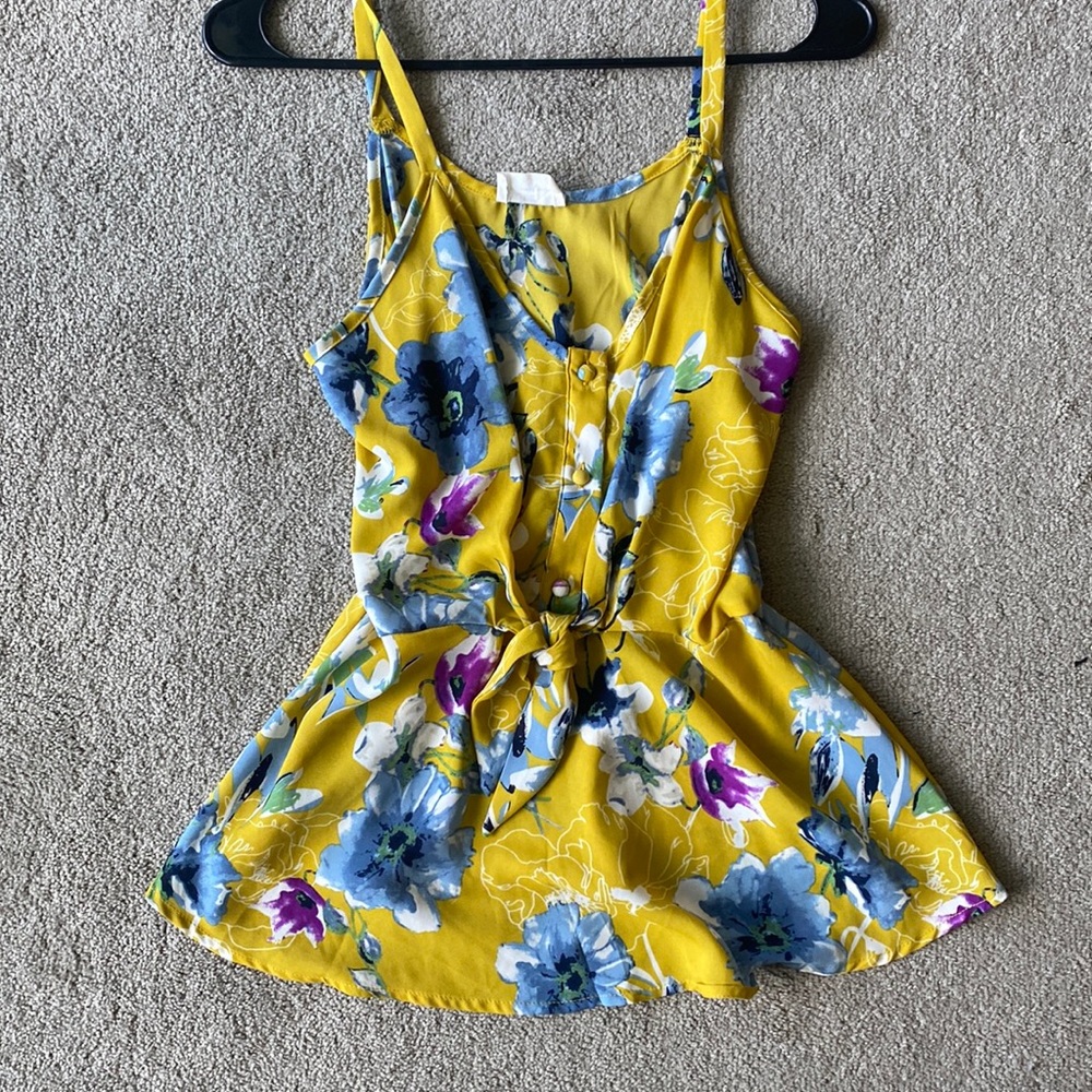Yellow Floral Top